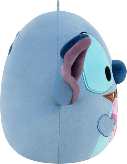 Squishmallows Pelúcia Original de 20 cm do Stitch da Disney com Corações