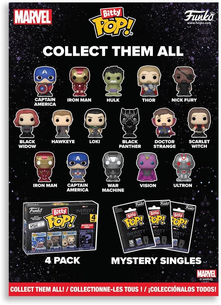 Funko Bitty Pop! Calendário de Contagem Regressiva : Marvel Comics - Calendário do Advento - 24 Dias de Surpresa - Mini Figuras de Vinil Colecionáveis - Caixa Misteriosa - Ideia de Presente - Natal para Meninas, Meninos e Crianças