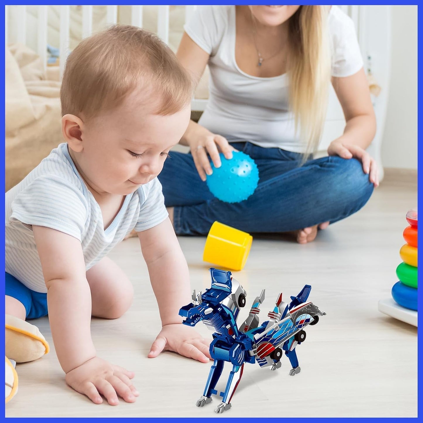 Felly Carrinho Robô Dragon Transformável para Crianças, Deformação Automática por Conexões Magnéticas, Brinquedo para Meninos e Meninas de 2 a 8 Anos