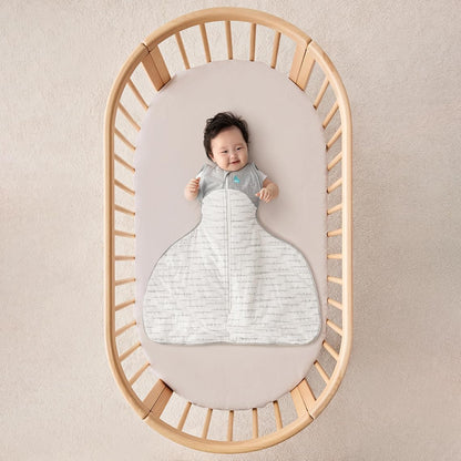 Love To Dream™ Swaddle UP™ Cinta de Quadril, Tamanho Grande (8,5-11 kg) - Branco Dreamer | Mantém a perna no lugar | Ajuste mais largo na parte inferior | 2,5 Tog | Ideal para inverno e outono (16-20 °C) | Algodão lavável à máquina com zíper duplo