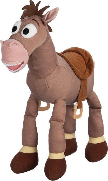 Disney Brinquedo de pelúcia oficial da Store, Bullseye, tamanho médio, Toy Story, 39 cm/15 polegadas, figura de pônei de pelúcia com cauda e crina de feltro, adequado para crianças a partir de 0 anos.