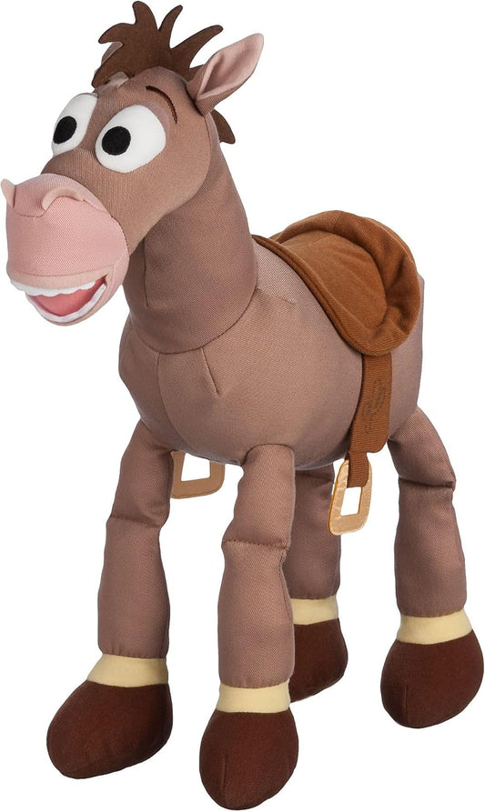 Disney Brinquedo de pelúcia oficial da Store, Bullseye, tamanho médio, Toy Story, 39 cm/15 polegadas, figura de pônei de pelúcia com cauda e crina de feltro, adequado para crianças a partir de 0 anos.