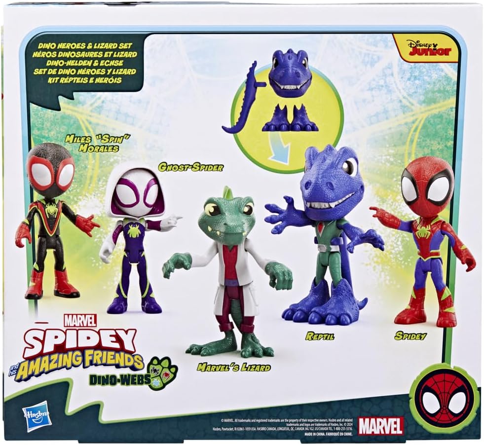 Pacote de Coleção de Dinossauros SAF do Homem-Aranha e seus Incríveis Amigos