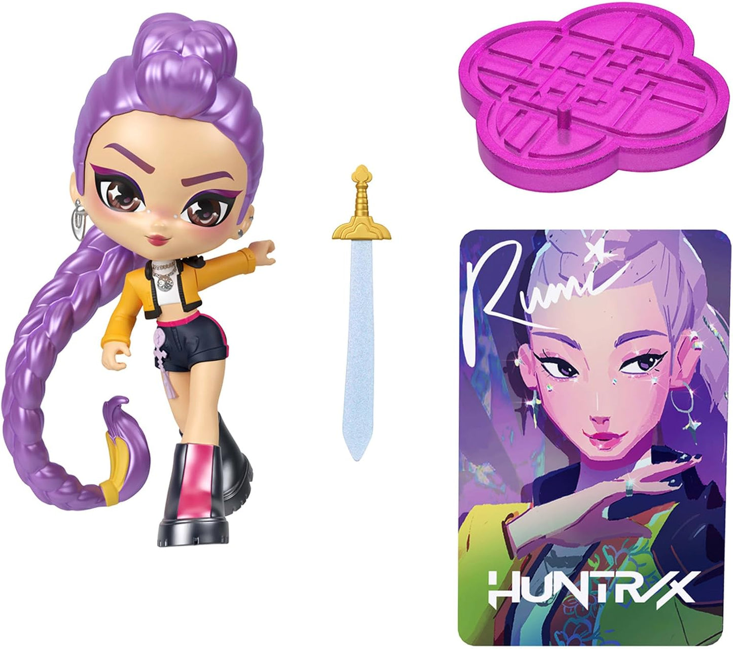 Mattel Figura Colecionável KPop Demon Hunters de 4 Polegadas (Modelos Podem Variar) | Personagens Favoritos dos Fãs com Acessório e Card, Embalagem com Tema de Lanche, Inspirada no Filme, JRN50