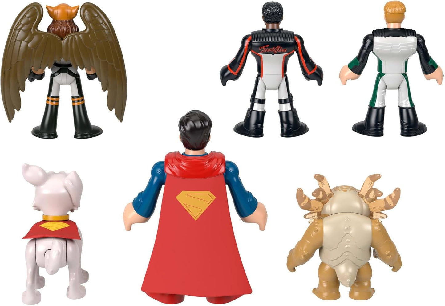 Fisher-Price Conjunto de figuras de ação Imaginext Superman, com 6 personagens colecionáveis de 7,6 cm (3 polegadas), incluindo Krypto e Kaiju, JDL09