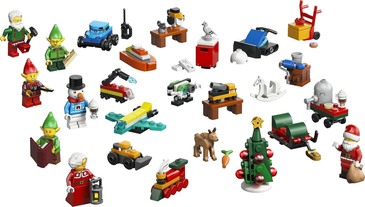 LEGO Calendário do Advento City 2026-60510 | Brinquedos para meninos a partir de 5 anos, 24 surpresas, carros e caminhões, tapete de brincar, 7 minifiguras, ideia de presente de Natal, 252 peças