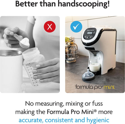 Baby Brezza Preparador de Fórmula Formula Pro Mini – Máquina compacta e portátil para preparar mamadeiras, ideal para espaços pequenos e viagens – Prepara a mamadeira perfeita para o seu bebê onde quer que você esteja.