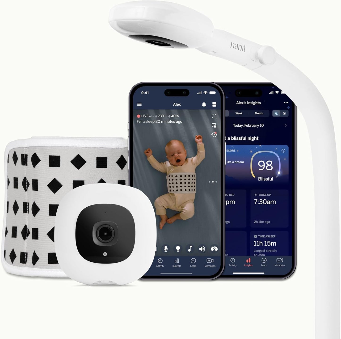 Nanit Pro Complete - Sistema de Monitoramento de Bebês