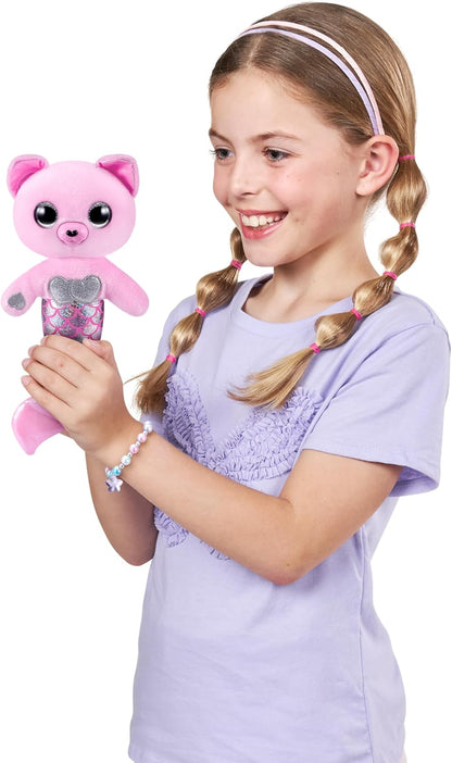 Pets Alive Furmaids da ZURU Sereia de Pelúcia Interativa com Luzes e Sons para Meninas (Gatinha Rosa)
