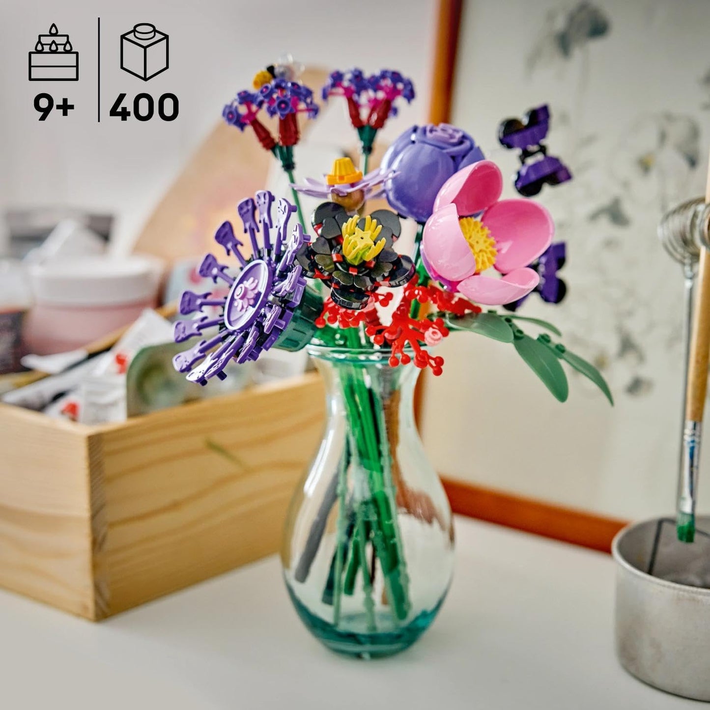 LEGO Botanicals – Buquê de Flores (Edição Olivia Rodrigo) – 11 flores artificiais, incluindo rosas e margaridas – Decoração para quarto infantil – Ideia de presente para meninas a partir de 9 anos e fãs – 11507