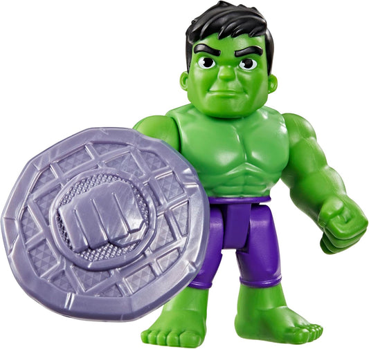 Brinquedo Marvel Homem-Aranha e seus Incríveis Amigos Hulk com Acessório, Figuras de Ação de 7,6 cm (3 polegadas), Brinquedos de Super-Heróis para Crianças