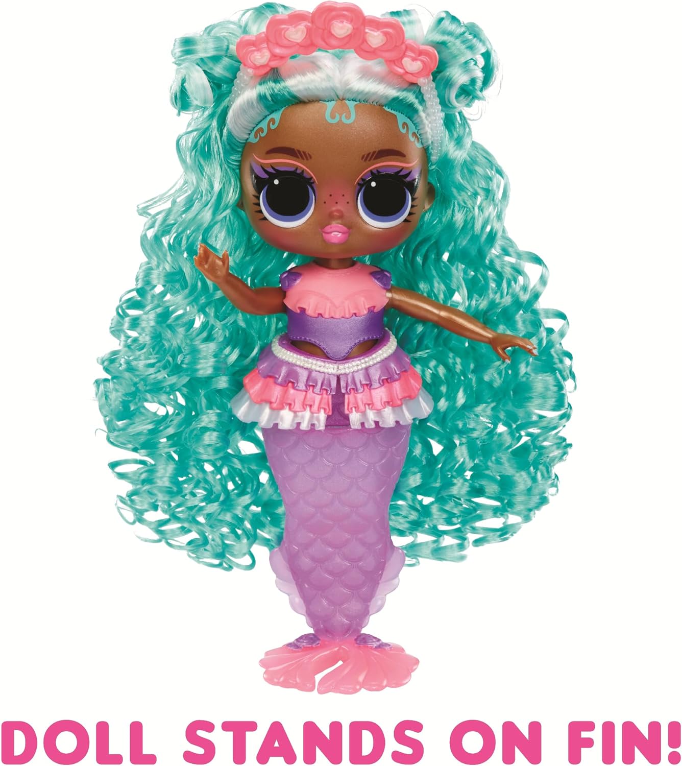 LOL. Surpresa! Tweens - Sereia Serena Finn - Boneca fashion com cauda que muda de cor, barbatana móvel e lindos acessórios - Brinquedos para crianças e colecionadores a partir de 4 anos