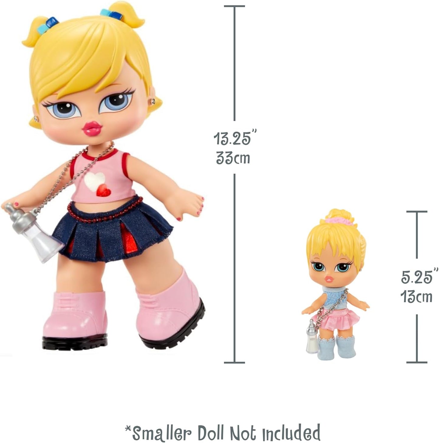 Bratz Big Babyz Cloe - Boneca colecionável grande de 34 cm, vem com um bichinho de estimação, acessórios e roupas de verdade.