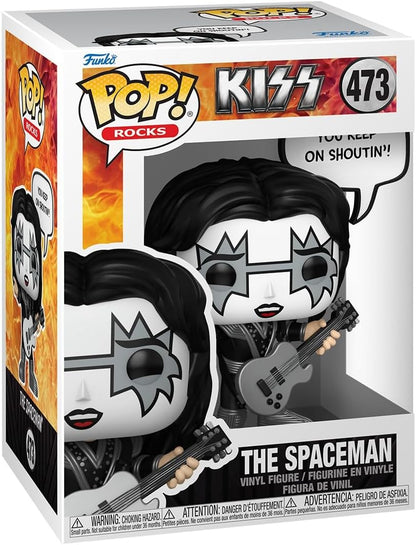 Funko Pop! Sayings: The Spaceman - (R&R All Night) - KISS - Figura de vinil colecionável - Ideia para presente - Produtos oficiais - Brinquedos para crianças e adultos - Fãs de música - Figura modelo para colecionadores e exposição