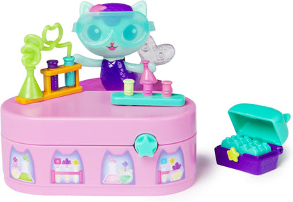 Gabby’s Dollhouse Figura MerCat Bobble da Série Celebration com Mobília e Acessórios para Casa de Bonecas, Brinquedo Infantil para Meninas e Meninos a partir de 3 Anos
