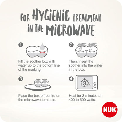 NUK Chupeta de bebê MommyFeel | 0-9 meses | Chupetas amigas da amamentação | Silicone sem BPA | Jeans e Cinza | 2 contagem