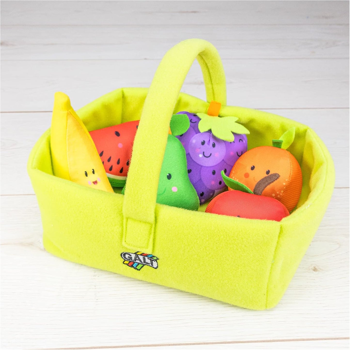 Galt Toys, Cesta de Frutas Encha e Derrama, Brinquedos de Atividades Macios, Idades 9 Meses ou Mais