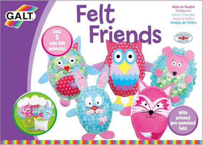 Galt Toys, Amigos de Feltro, Kit de Costura, Kits de Artesanato Infantil, A partir de 6 Anos, Galt Toys, Feltragem Divertida, Artesanato em Feltro para Crianças, A partir de 5 Anos, Galt Toys, Costure uma Imagem, Kits de Artesanato Infantil