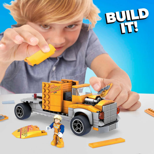 Hot Wheels Pacote de caminhão de dupladução Mega Construx