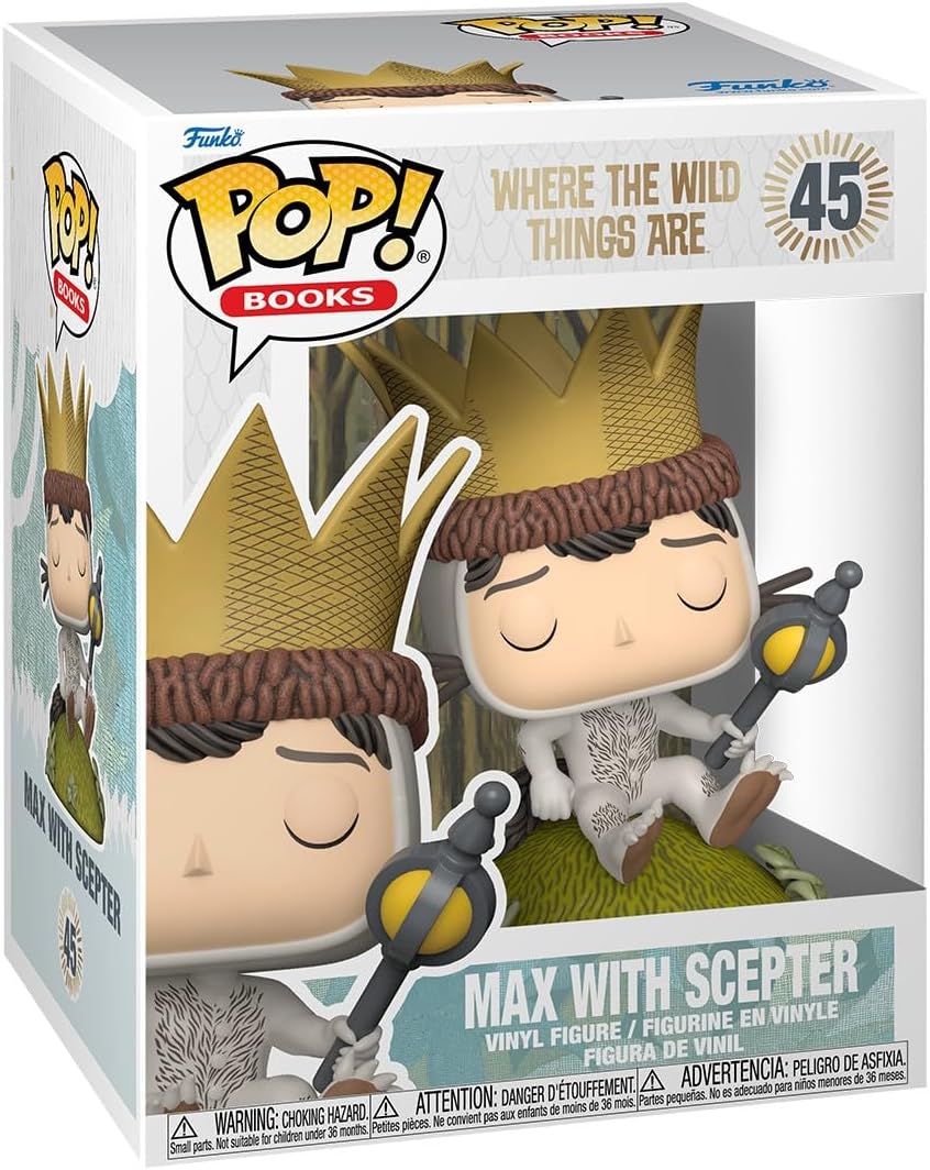 POP! Premium: Onde Vivem os Monstros 2ª Temporada - Max com Cetro - Ideia de Presente - Produto Oficial - Brinquedos para Crianças e Adultos - Fãs da Série - Figura de Colecionador
