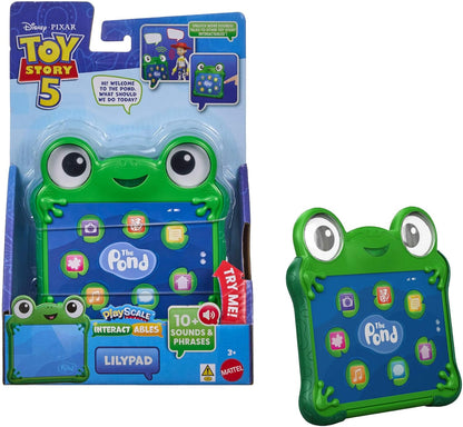 Figura interativa Toy Story 5 da Mattel Disney e Pixar, Lilypad, escala de 15 cm, com frases do filme e diálogos com outros personagens da linha, JKV28