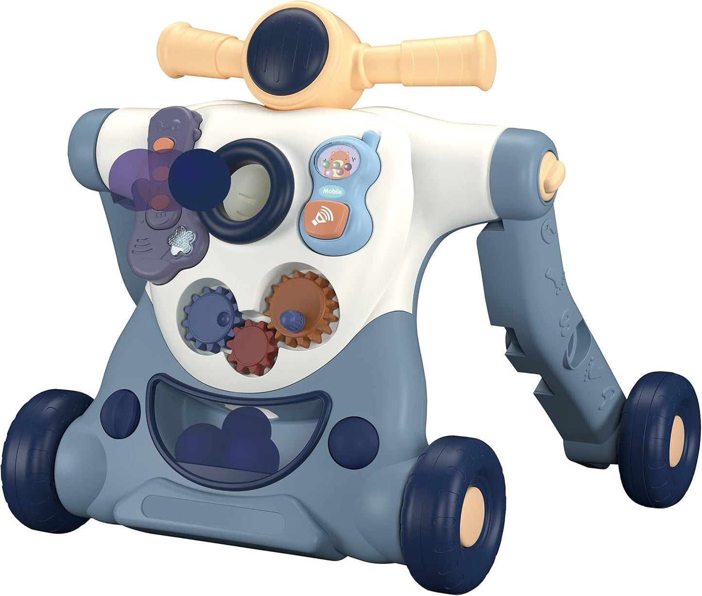 Andador de actividades para bebé 4 en 1 BabyDan Actisteps en gris paloma - Niño