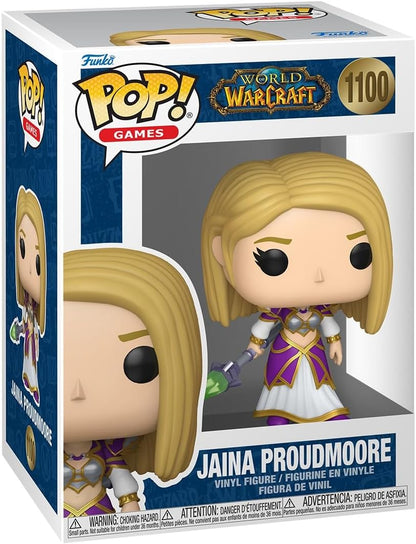 Funko Pop! Games: World of Warcraft - Jaina Proudmoore - Figura de vinil colecionável - Ideia para presente - Produtos oficiais - Brinquedos para crianças e adultos - Fãs de videogames - Figura modelo para colecionadores