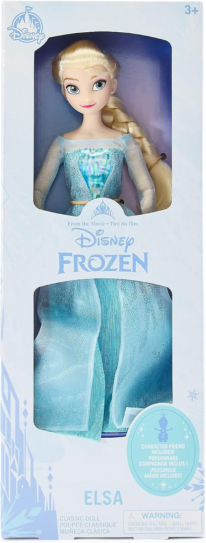 Disney Boneca Clássica Oficial da Elsa (30 cm) da Store – Boneca da Personagem de Frozen para Colecionadores e Brincadeiras Criativas