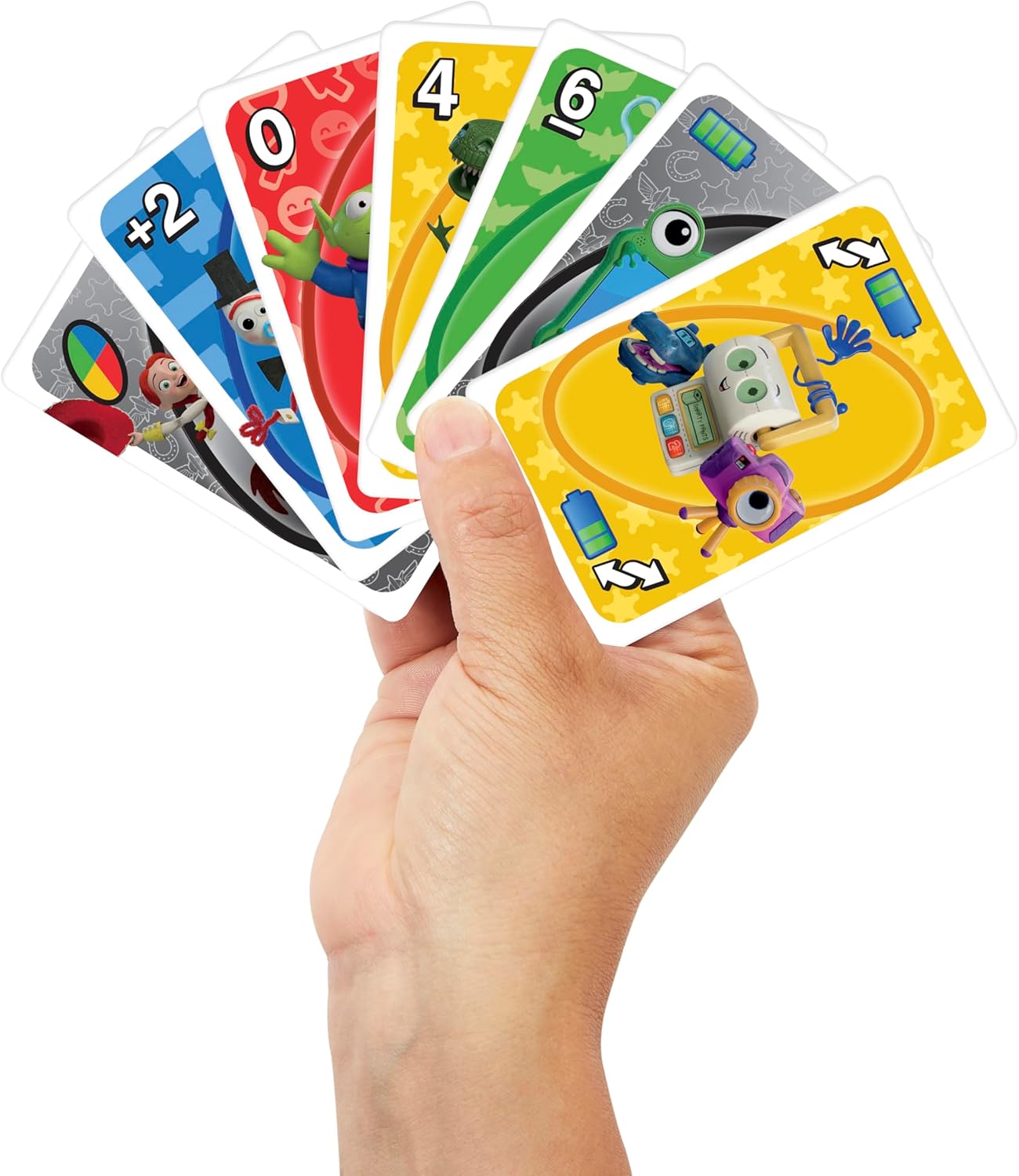 Mattel Jogo de Cartas Games UNO Disney e Pixar Toy Story | Baralho inspirado no filme com regra especial do filme, para crianças e noites em família, ideal para festas, viagens e acampamentos, JLX06