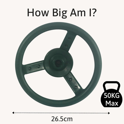 Jaques of London Play House Wheel | Equipamentos para Playground | Acessórios para Estrutura de Escalada | Volante de Brinquedo para Estrutura de Escalada Infantil | Desde 1795