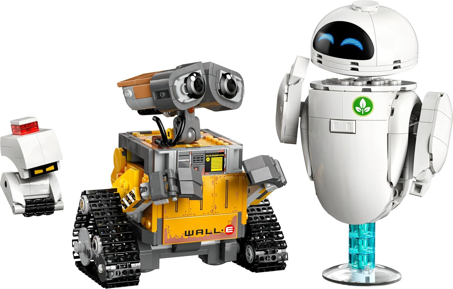 LEGO | Disney Pixar WALL-E e EVE - Kit de Modelo para Exibição para Adultos - Robôs Montados com Peças e Figuras de M-O e Hal - Decoração DIY para Casa - Presente Colecionável para Fãs - 43279