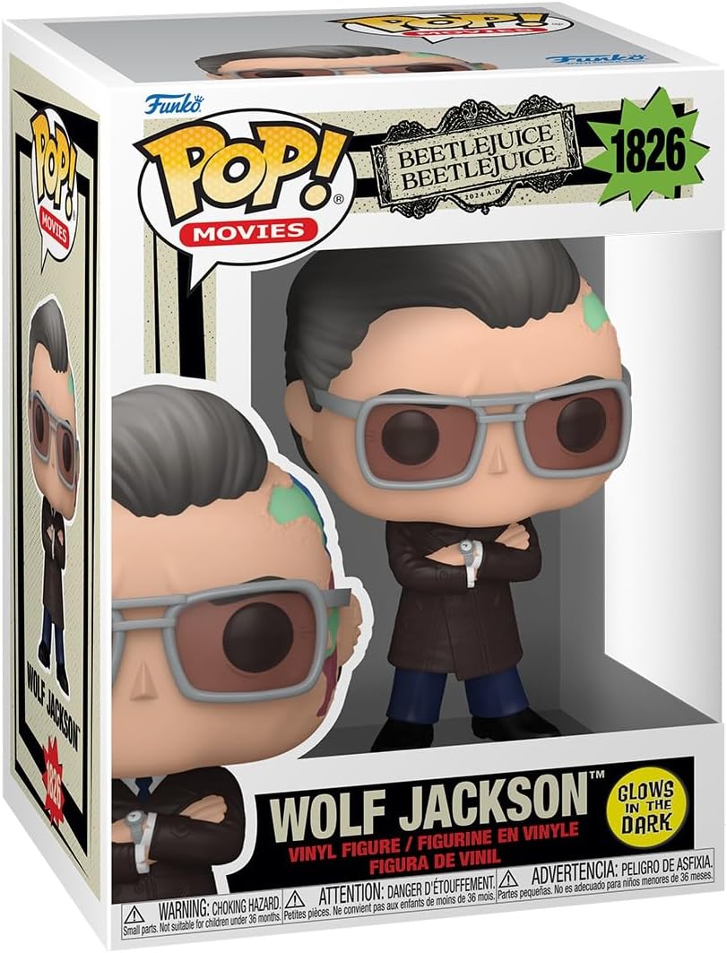 Funko Pop! Filmes: Beetlejuice 2 – Wolf Jackson - Figura de vinil colecionável - Ideia para presente - Produtos oficiais - Brinquedos para crianças e adultos - Fãs de cinema - Figura modelo para colecionadores e exposição
