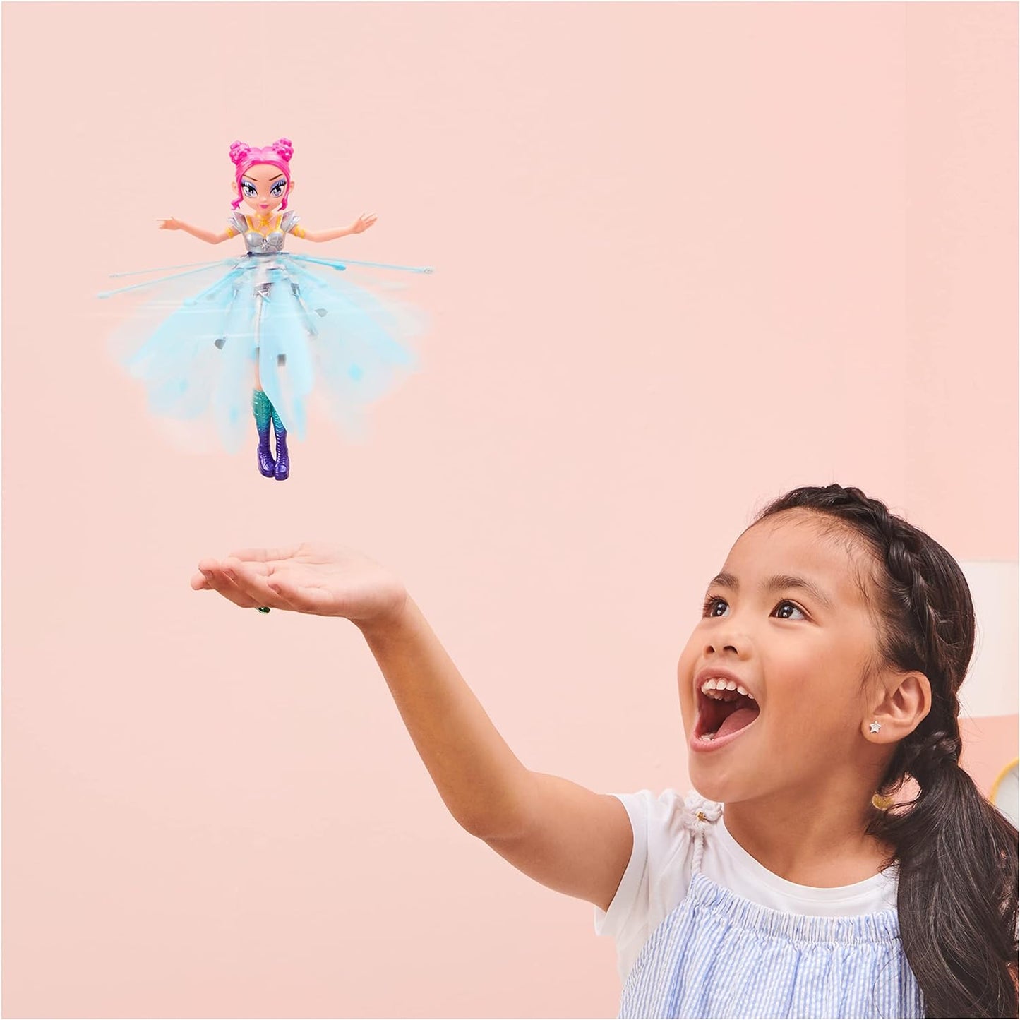 HATCHIMALS Pixies, Crystal Flyers Rainbow Glitter Idol Magical Flying Toy Doll Lights, brinquedos infantis para meninas de 6 anos ou mais