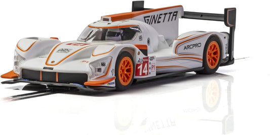 Scalextric C4061 Ginetta LMP1, Blanco/Naranja