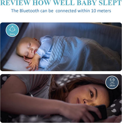 Babytone Oxímetro de pulso BabyO2, monitor de oxigênio para os pés para bebês com Bluetooth, monitora o nível de oxigênio, frequência cardíaca e movimento para o sono de bebês de 0 a 36 meses