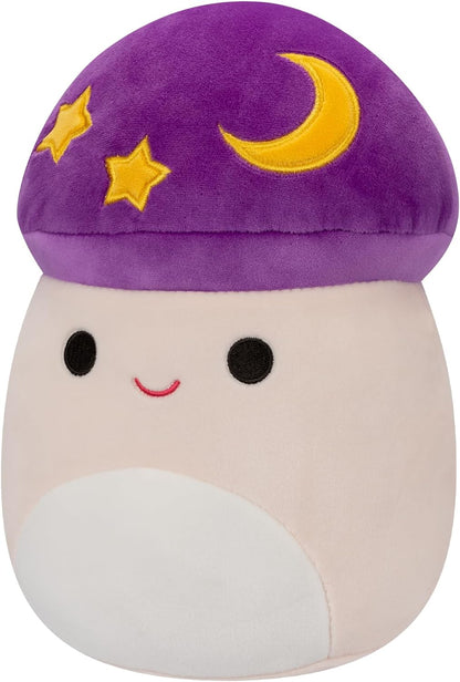 Squishmallows SQHW00578 Carina The Mushroom de 7,5 polegadas com estrelas e luas - Ultrasoft de tamanho médio oficial Jazwares de pelúcia, roxo
