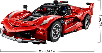 LEGO Technic Ferrari FXX K Carro de Corrida - Kit de Construção e Exibição com Motor V12, Diferencial e Pistões Móveis - Presente para Fãs de Automobilismo para Meninos a partir de 10 Anos - 42212