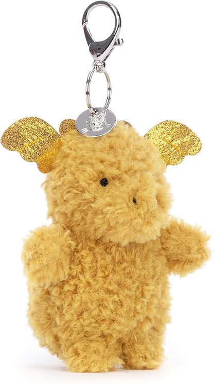 Jelly Cat Chaveiro com pingente de bolsa Little Golden Dragon