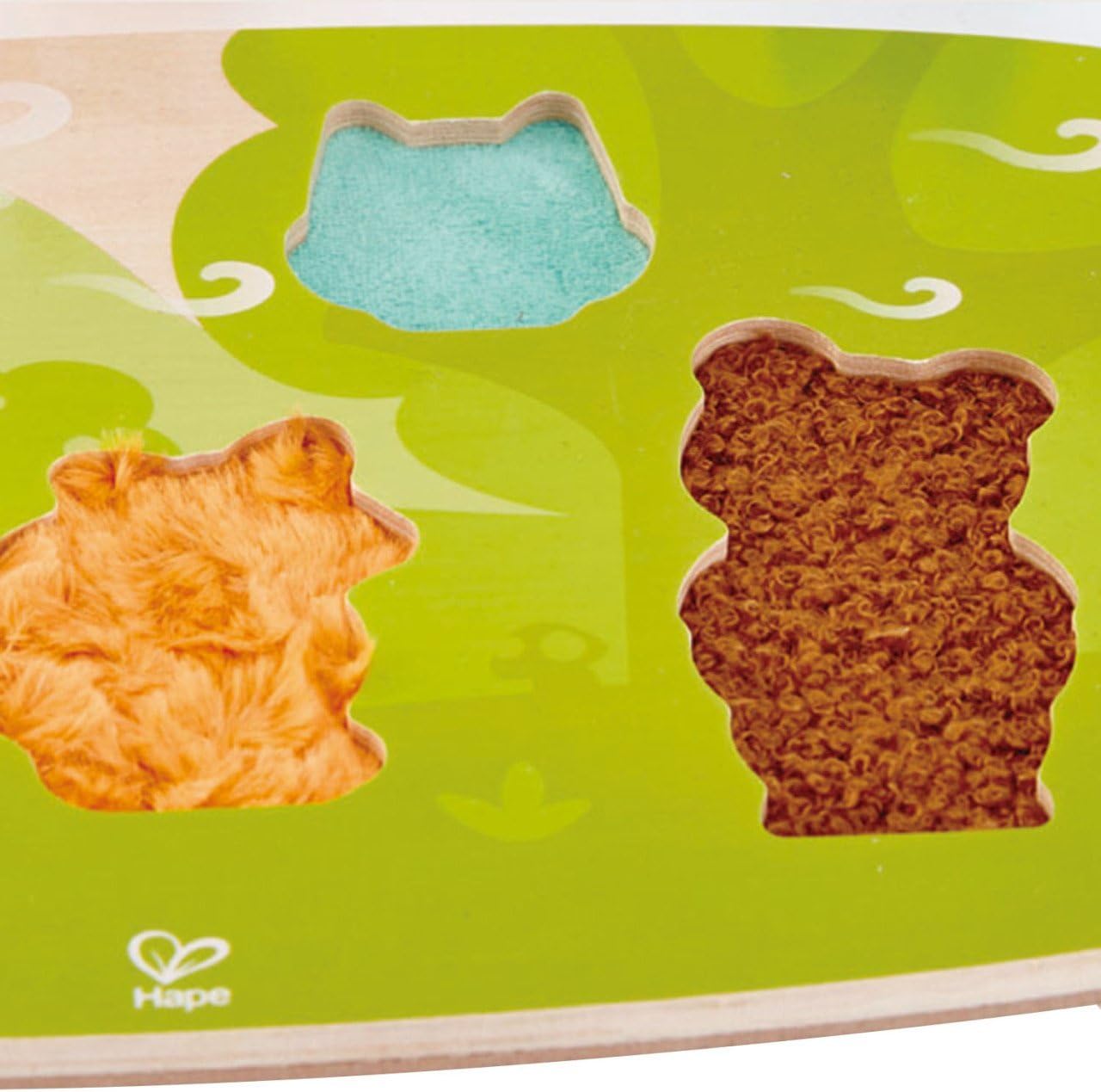 Hape HAP-E1621 E1621 Fühlpuzzle Waldtiere Forest Animal Rompecabezas táctil, Multicolor