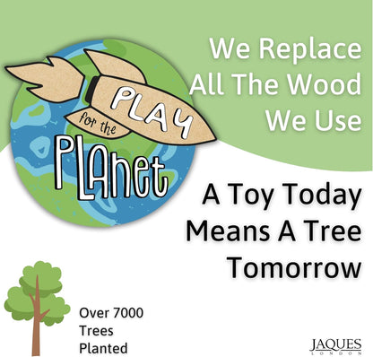 Jaques of London Yoyo de madeira para crianças | Yoyo infantil com tema de dinossauros | Ótimo para brincadeiras em ambientes internos e externos | com cordas de ioiô | Desde 1795, multicolorido