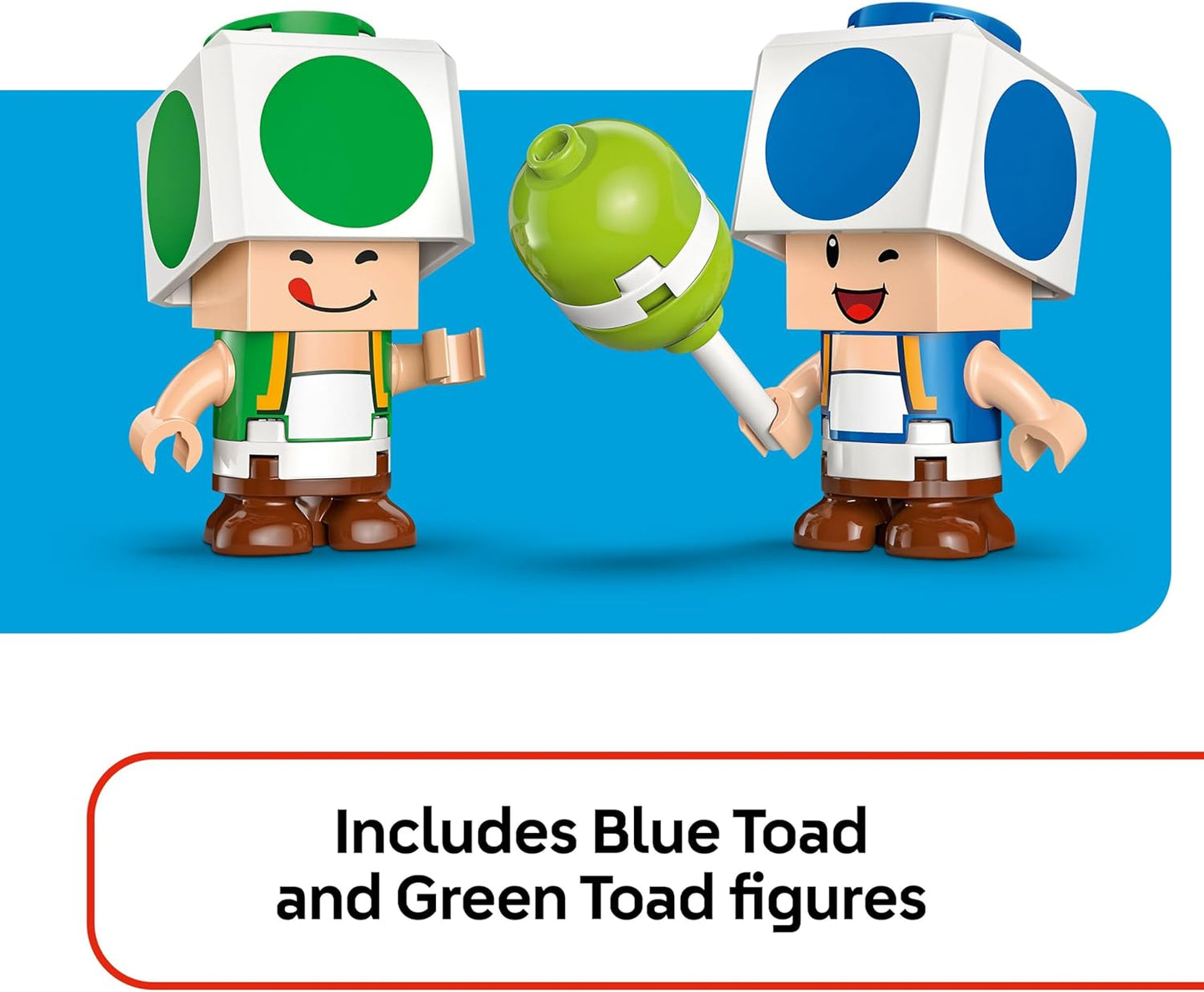 LEGO Super Mario Party na Casa do Toad - Conjunto Interativo com 2 Figuras, Cozinha, Quarto e Mesa de Piquenique - Presente Ideal para Crianças a partir de 7 Anos - 72041