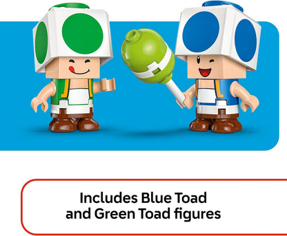 LEGO Super Mario Party na Casa do Toad - Conjunto Interativo com 2 Figuras, Cozinha, Quarto e Mesa de Piquenique - Presente Ideal para Crianças a partir de 7 Anos - 72041