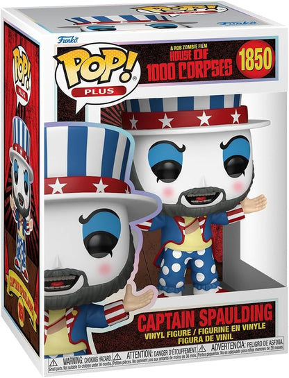Funko Pop! Plus: A Casa dos Mil Corpos – Capitão Spaulding - A Casa dos 1000 Corpos (2003) - Figura de Vinil Colecionável - Ideia para Presente - Produtos Oficiais - Brinquedos para Crianças e Adultos
