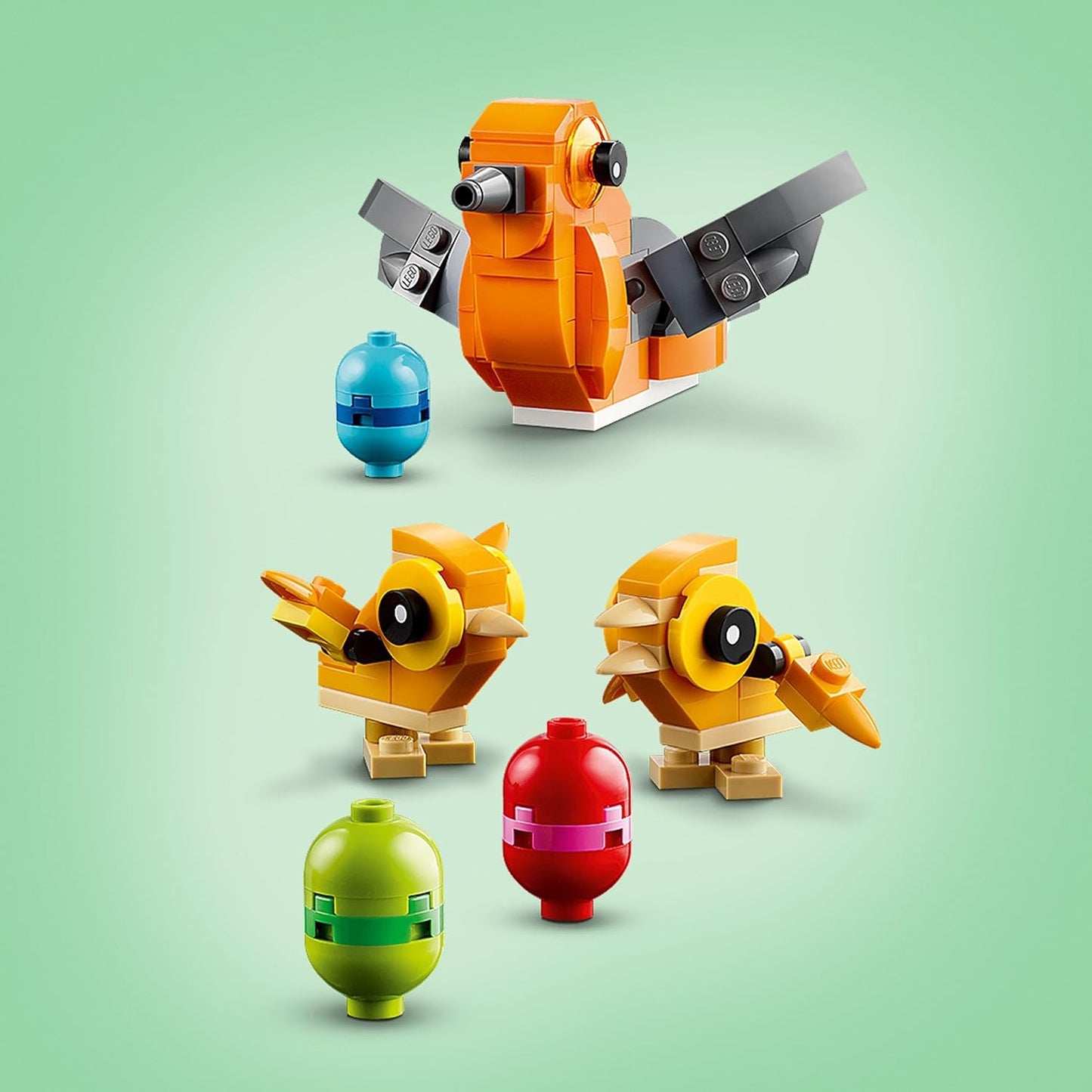 LEGO Conjunto de ninho de pássaro criador, brinquedos de construção para meninas, meninos e crianças de 9 anos ou mais com paixão por animais, inclui 3 pássaros de brinquedo, decoração de quarto infantil, presente de Páscoa, ideia de presente