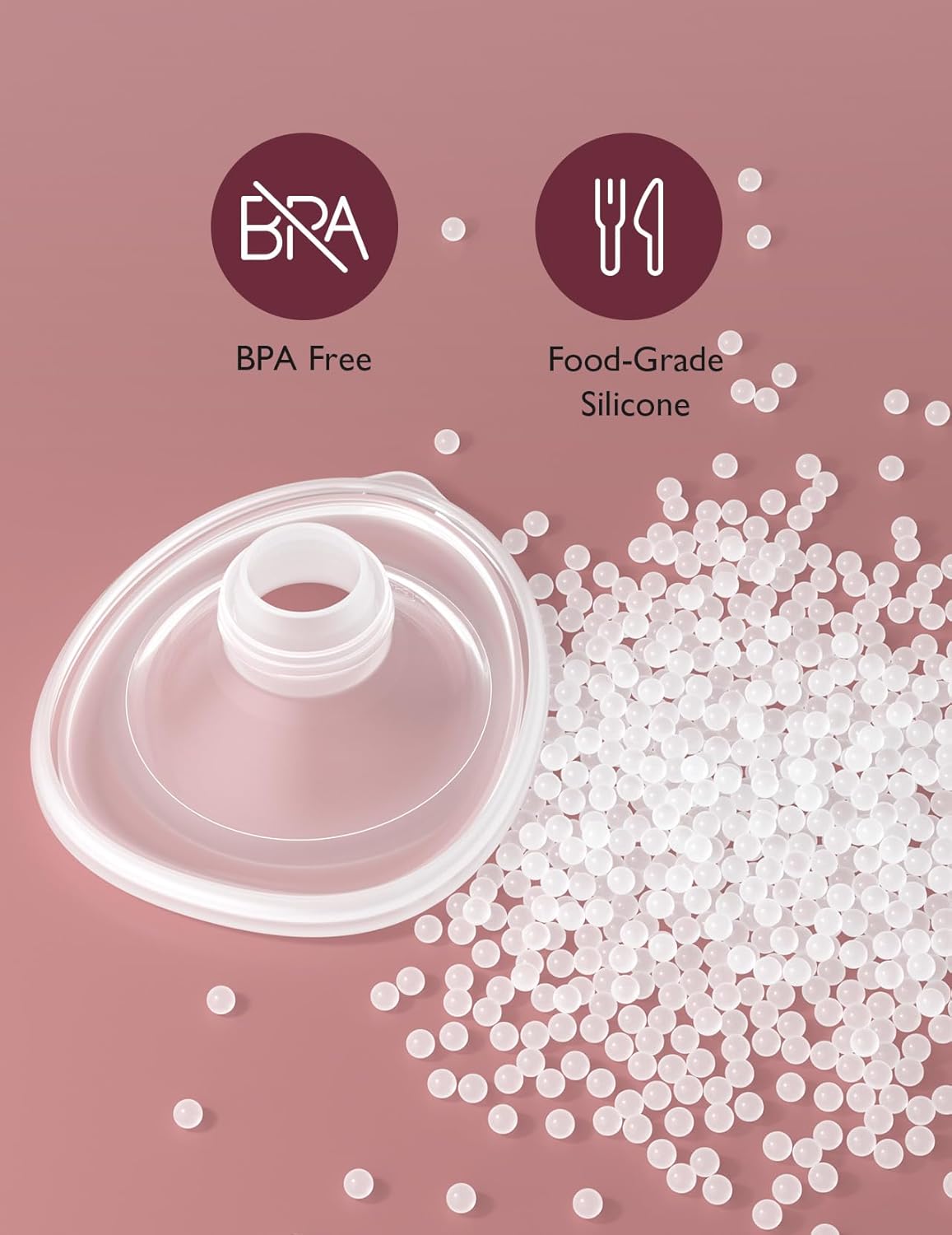 Momcozy Válvulas Duckbill somente para Momcozy V1/V2. Acessórios de substituição para bomba tira leite Momcozy V1/V2 original, pacote com 2