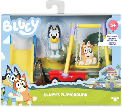 Bluey Playset Playset, conjunto de jogos de personagens Bluey incluindo aproximadamente 7 cm de altura, como visto na TV, para crianças a partir de 3 anos, BLY02100, jogos preciosos