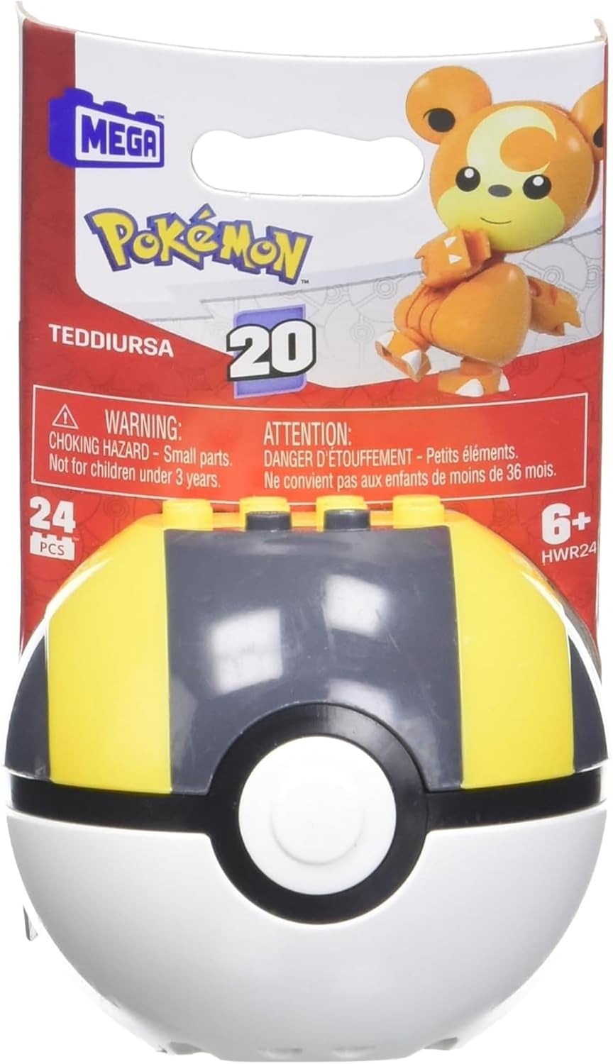 Mega Pokémon - Pokébola Construx Série 20, HWR24