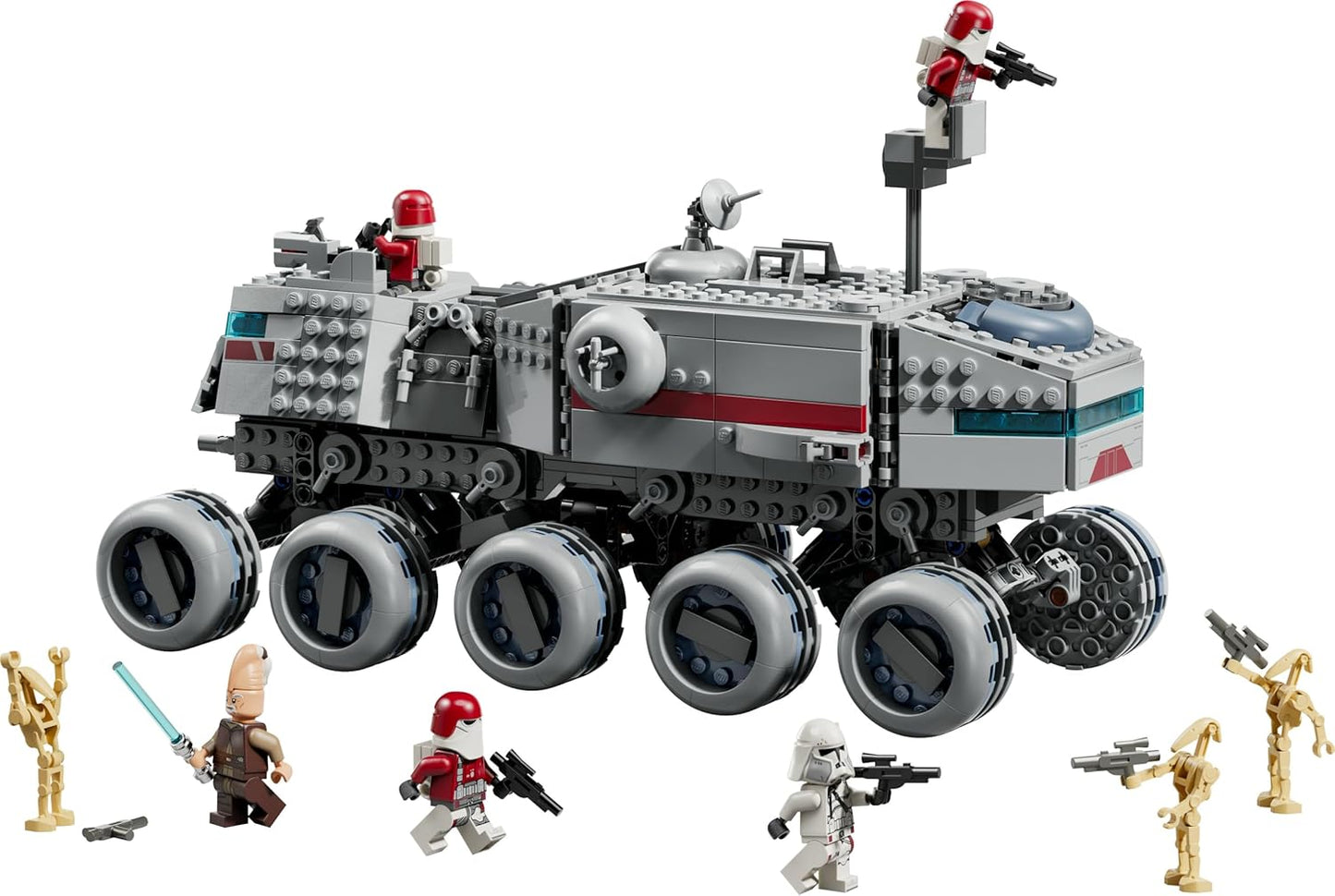 LEGO Star Wars 75413 Juggernaut da República - Brinquedo de Construção com 3 Figuras de Droides e 5 Minifiguras, incluindo Ki-Adi-Mundi com Sabre de Luz - Presente para Meninos a partir de 9 Anos e Fãs de The Clone Wars
