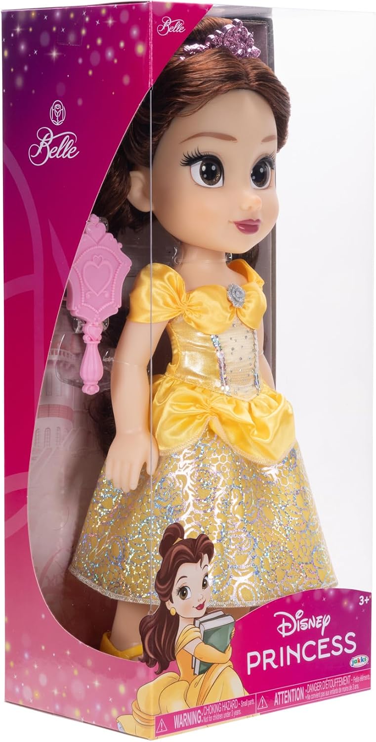 Disney Boneca Princess My Friend Belle 35 cm Celebrate Disney 100 Years of Wonder: Beautiful New Outfit Features a Platinum Holofoil