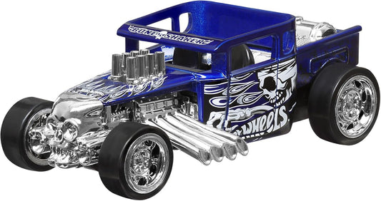 Hot Wheels Carro de brinquedo Pull-Back Speeders em escala 1:43, puxa o carro para trás e solta, alto desempenho, colecionável, com motor ou porta Rolomatic, porta-malas ou capô que abre, os modelos podem variar, HPR70